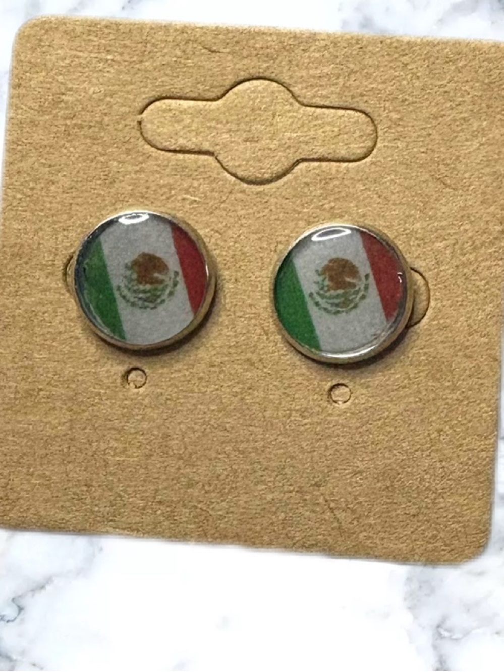 Mexican Flag earrings